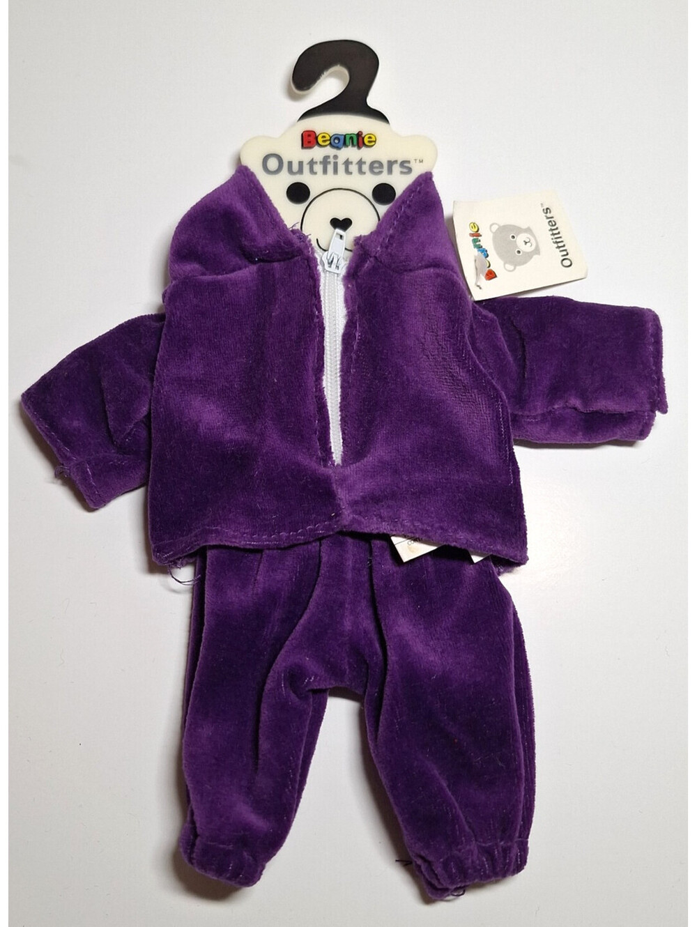 Vintage Beanie Outfitters Purple Plush 2-Piece Teddy Bear Doll Clothes NEW